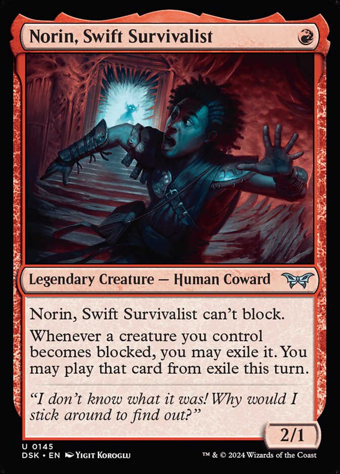 Norin, Swift Survivalist 145 (Duskmourn: House of Horror) 