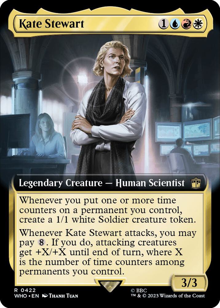 Kate Stewart 422/331 (Universes Beyond: Doctor Who)  - Extended Art Foil