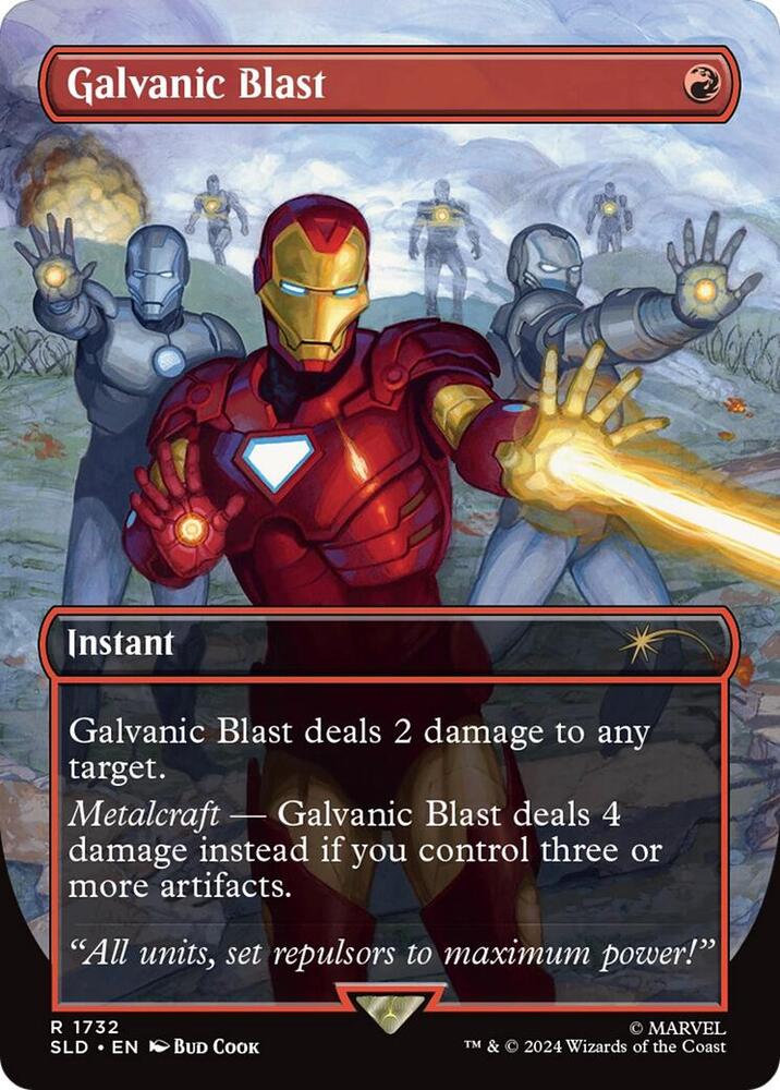 Galvanic Blast 1732 (Secret Lair Drop Series)  - Borderless Rainbow Foil