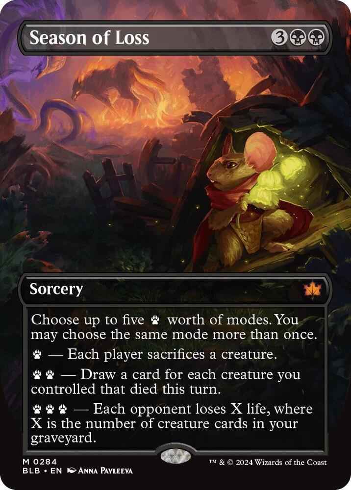 Season of Loss 284 (Bloomburrow)  - Borderless