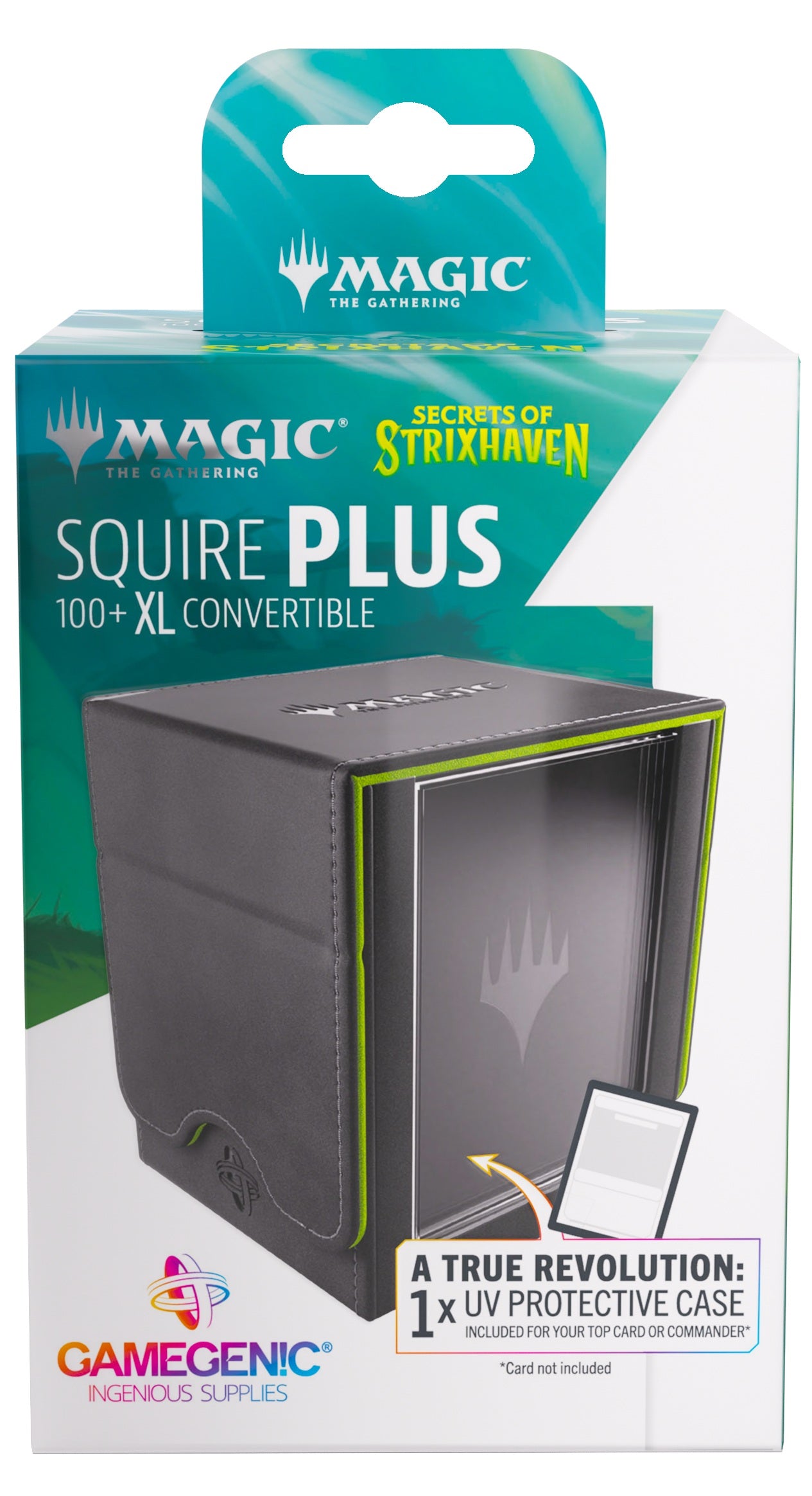Gamegenic Magic The Gathering Secrets of Strixhaven Squire PLUS 100+ XL - Black/Green