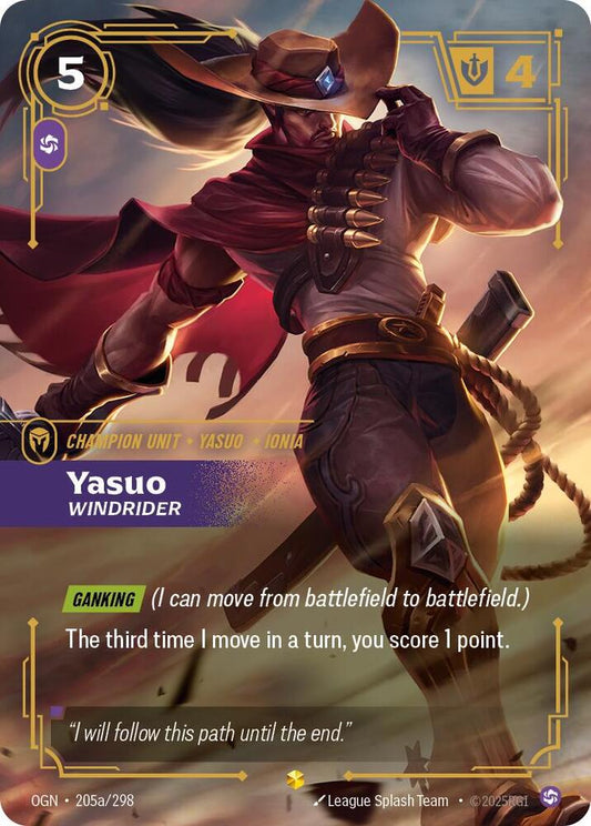 Yasuo - Windrider 205a/298 (Origins)  - Foil