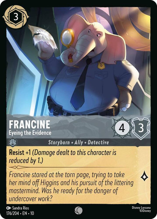Francine Eyeing the Evidence (Whispers in the Well)  - Cold Foil