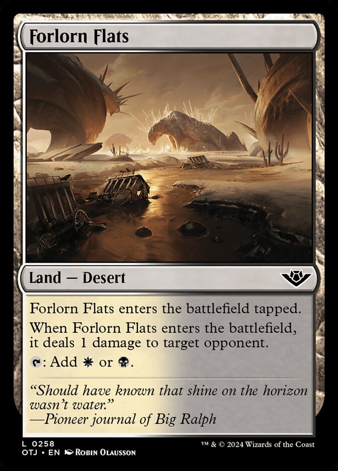 Forlorn Flats 258/286 (Outlaws of Thunder Junction)  - Foil