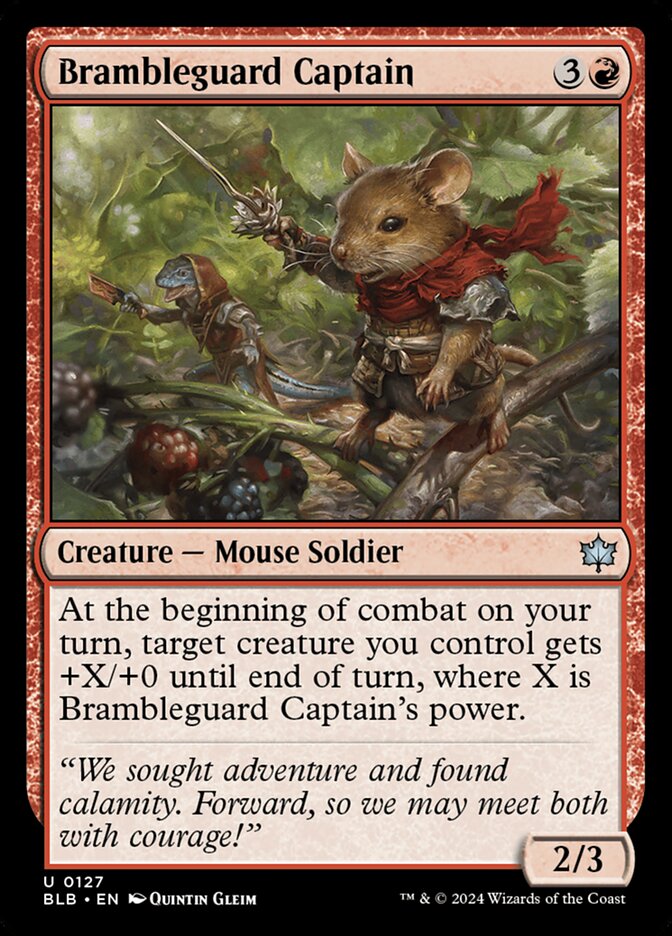 Brambleguard Captain 127 (Bloomburrow) 
