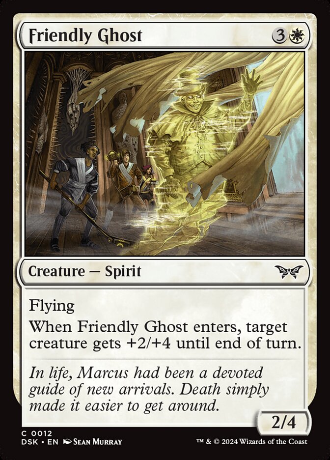 Friendly Ghost 12 (Duskmourn: House of Horror)  - Foil