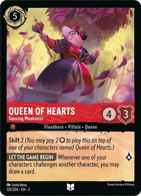 Queen of Hearts Sensing Weakness (Rise of the Floodborn)  - Cold Foil