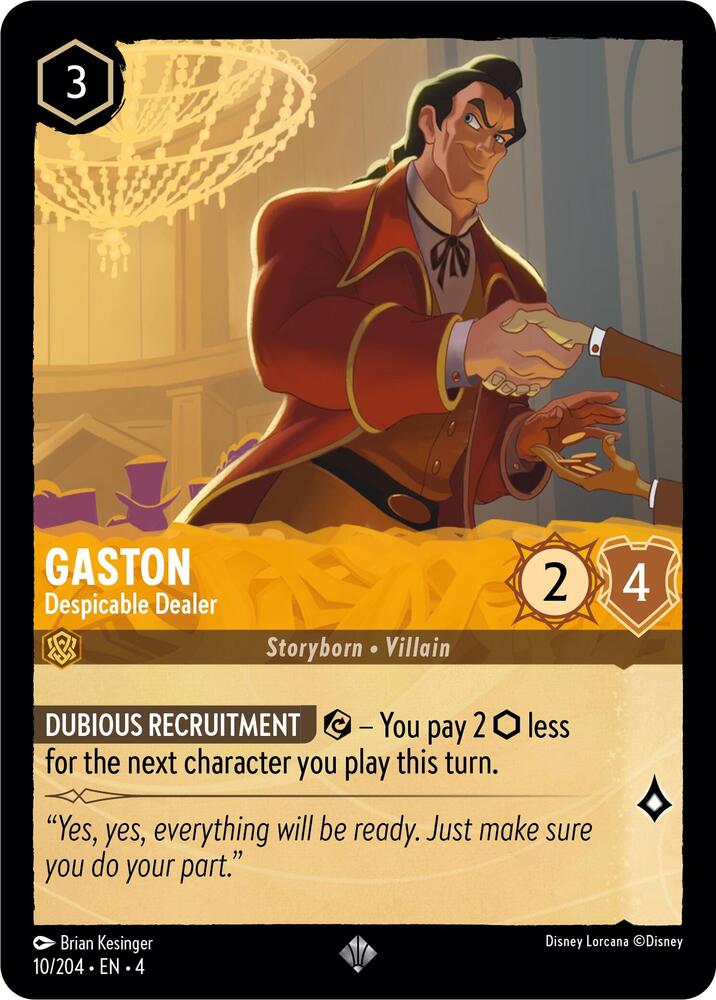 Gaston Despicable Dealer (Ursula's Return)  - Cold Foil