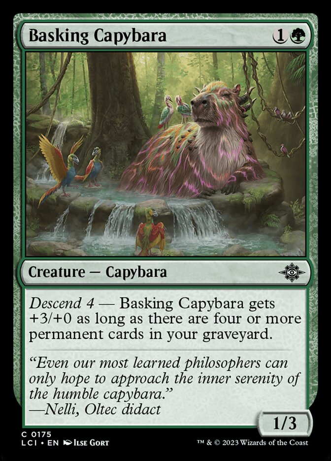 Basking Capybara 175/291 (The Lost Caverns of Ixalan)  - Foil
