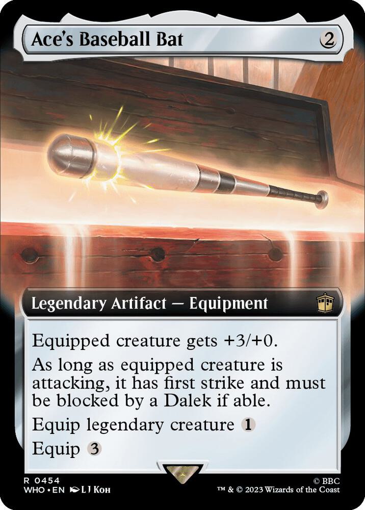 Ace's Baseball Bat 454/331 (Universes Beyond: Doctor Who)  - Extended Art