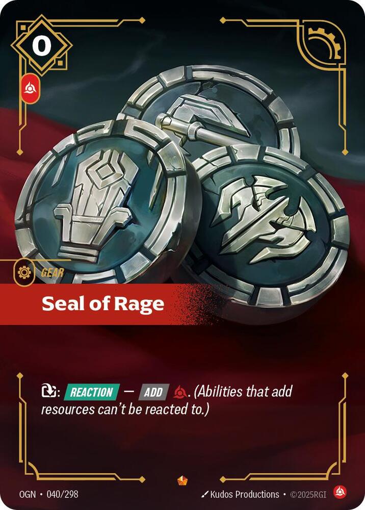 Seal of Rage 040/298 (Origins)  - Foil