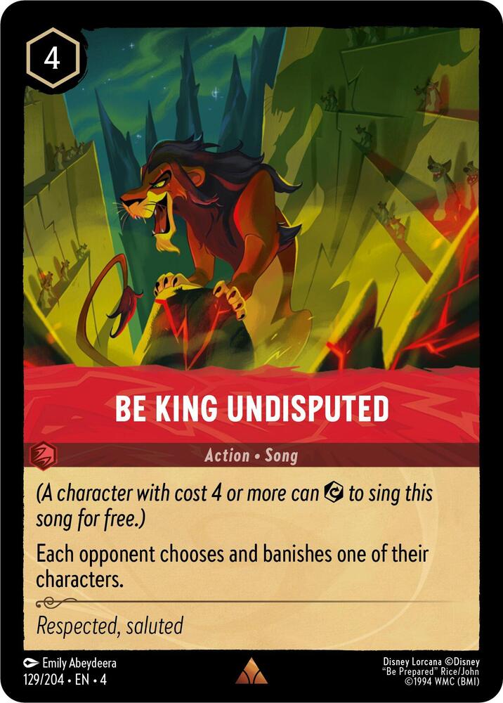 Be King Undisputed (Ursula's Return)  - Cold Foil