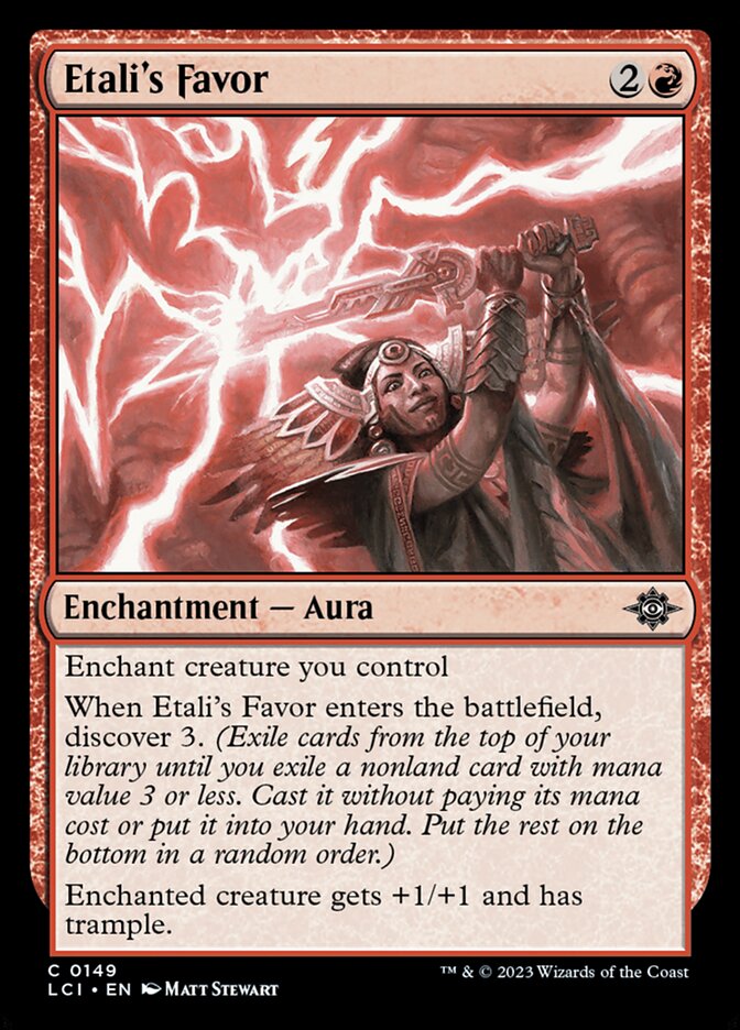 Etali's Favor 149/291 (The Lost Caverns of Ixalan)  - Foil