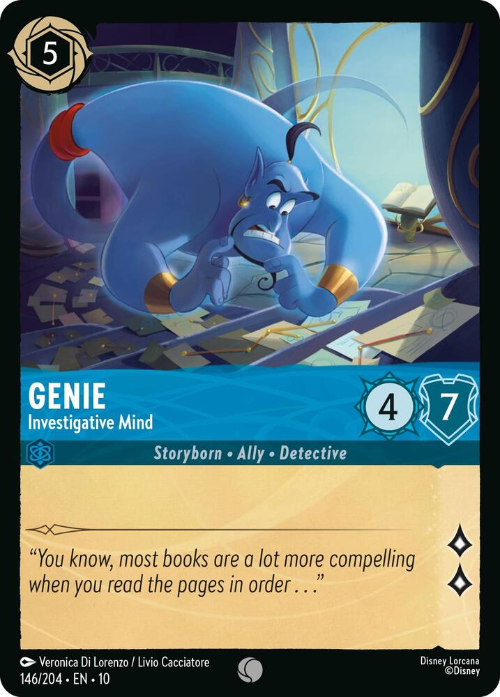 Genie Investigative Mind (Whispers in the Well)  - Cold Foil