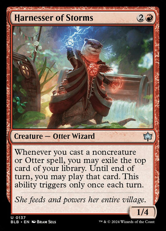 Harnesser of Storms 137 (Bloomburrow)  - Foil