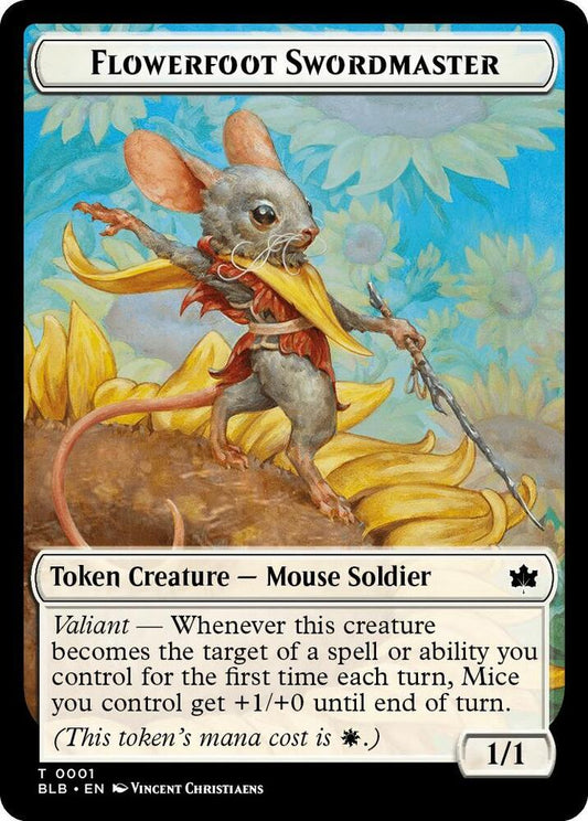 Flowerfoot Swordmaster Token 1 (Bloomburrow) 