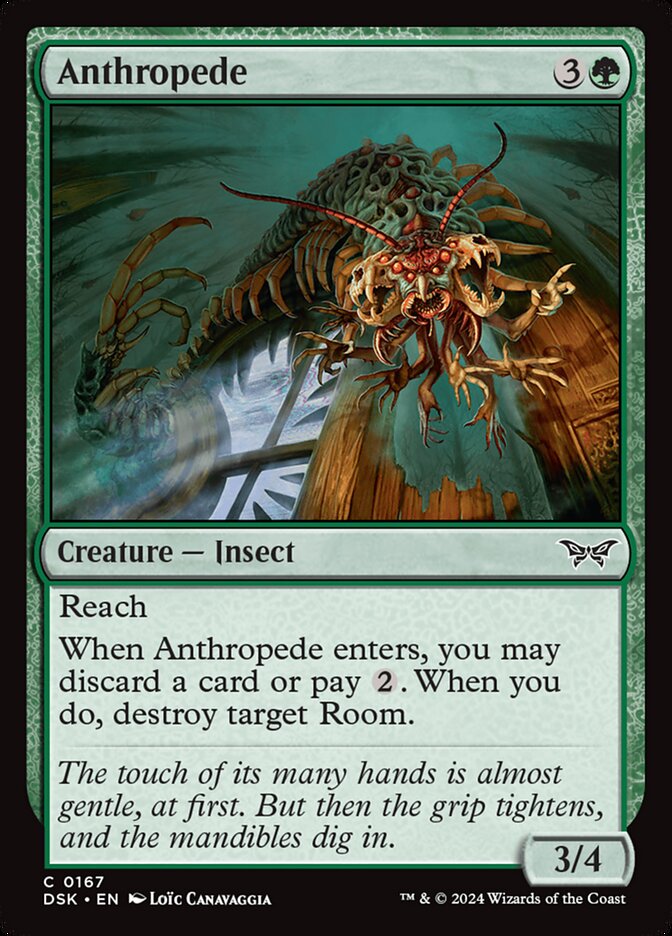 Anthropede 167 (Duskmourn: House of Horror)  - Foil
