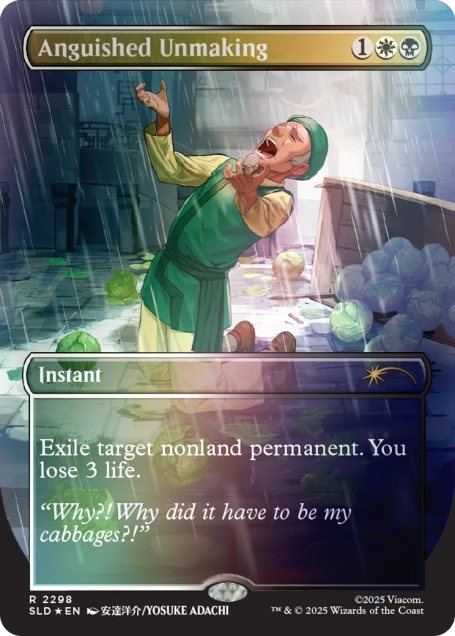 Magic The Gathering Secret Lair: Avatar the Last Airbender My Cabbages! [Rainbow Foil Edition]
