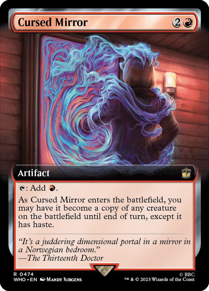 Cursed Mirror 474/331 (Universes Beyond: Doctor Who)  - Extended Art