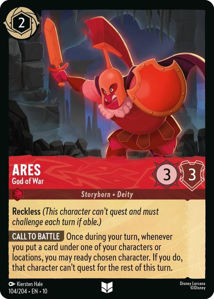Ares God of War (Whispers in the Well)  - Cold Foil