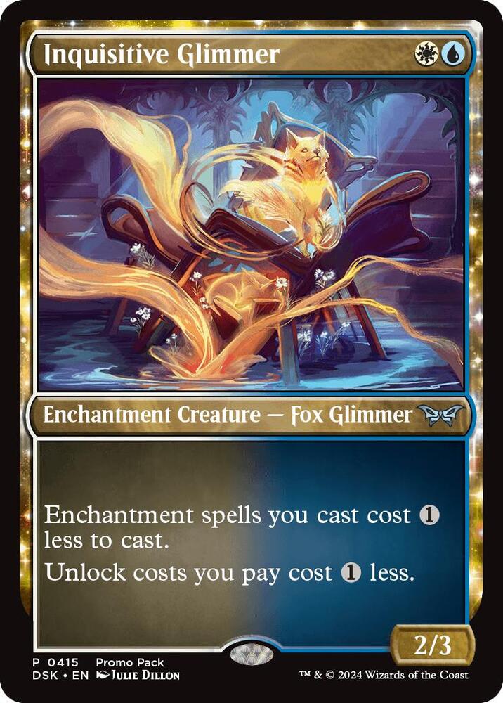 Inquisitive Glimmer 415 (Promo Pack: Duskmourn: House of Horror) 