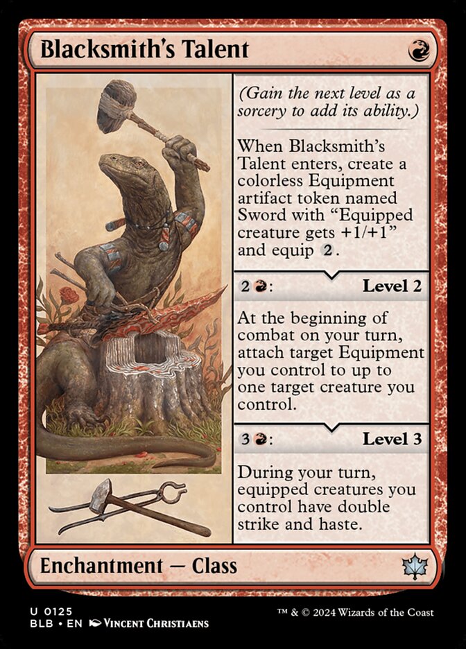 Blacksmith's Talent 125 (Bloomburrow)  - Foil
