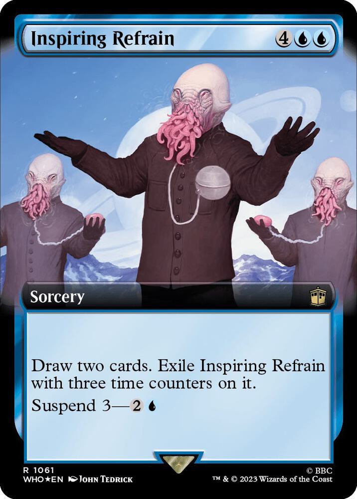 Inspiring Refrain 1061/331 (Universes Beyond: Doctor Who)  - Extended Art Surge Foil