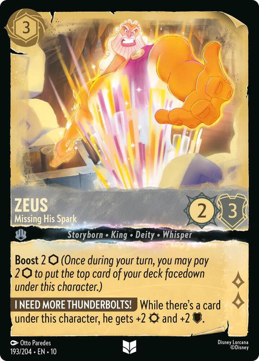 Zeus Missing His Spark (Whispers in the Well)  - Cold Foil