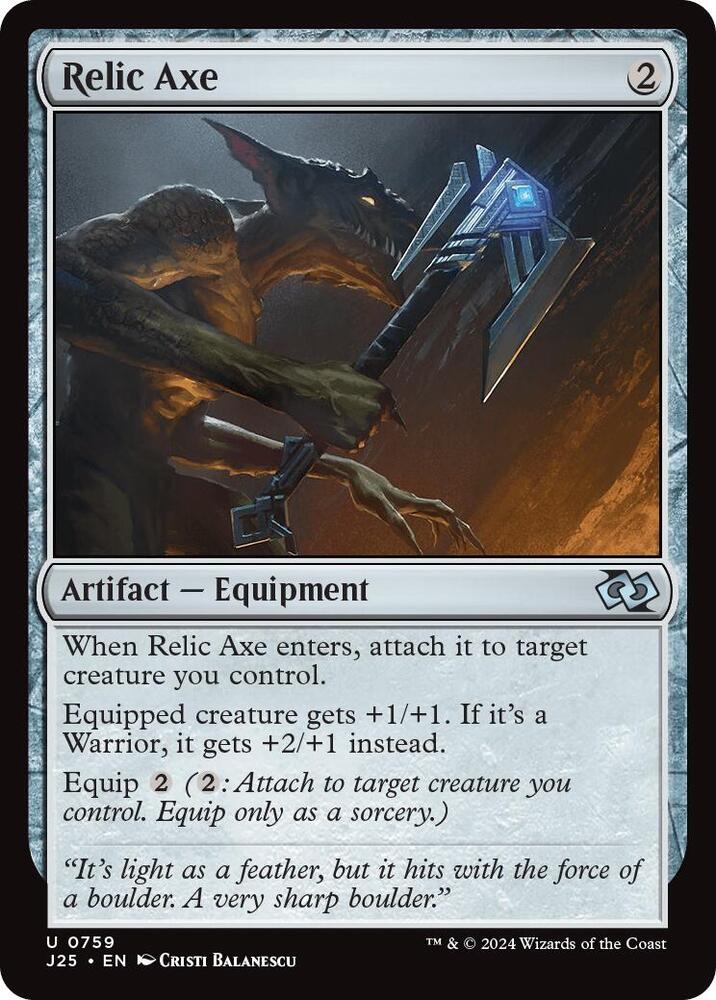 Relic Axe 759/779 (Foundations Jumpstart) 
