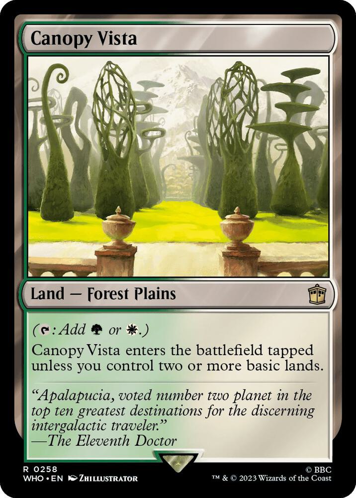 Canopy Vista 258/331 (Universes Beyond: Doctor Who)  - Foil