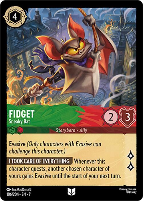 Fidget Sneaky Bat (Archazia's Island)  - Cold Foil