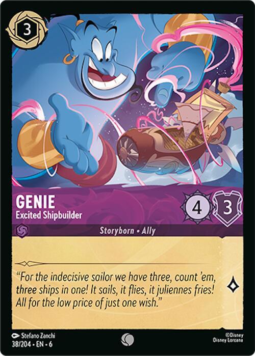 Genie Excited Shipbuilder (Azurite Sea)  - Cold Foil