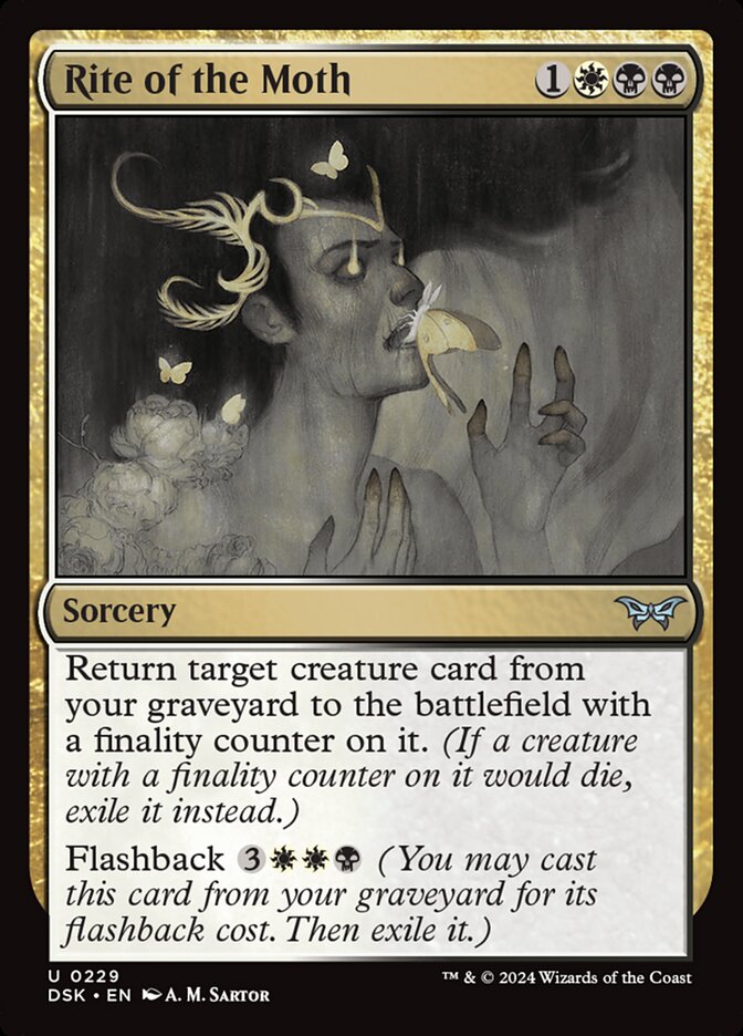 Rite of the Moth 229/286 (Duskmourn: House of Horror) 