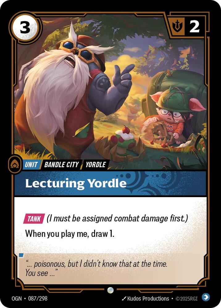 Lecturing Yordle 87/298 (Origins)  - Foil