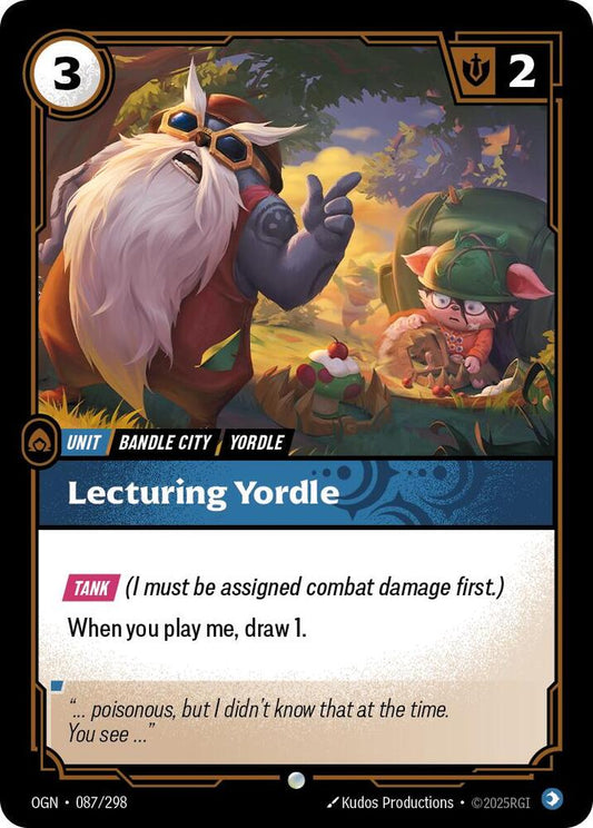 Lecturing Yordle 087/298 (Origins)  - Foil