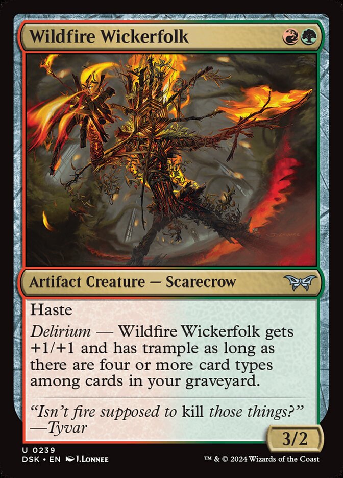 Wildfire Wickerfolk 239 (Duskmourn: House of Horror) 
