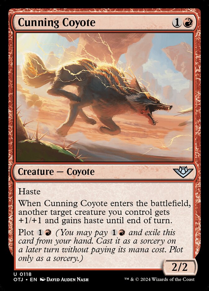 Cunning Coyote 118/286 (Outlaws of Thunder Junction)  - Foil