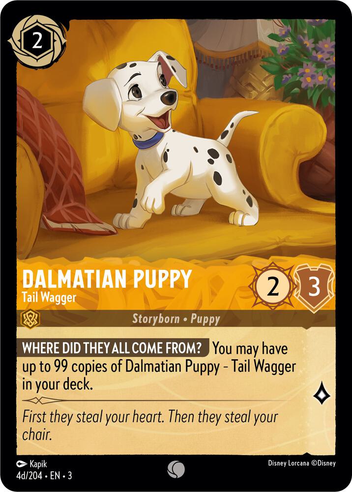 Dalmatian Puppy Tail Wagger 4d 204 (Into the Inklands)  - Cold Foil