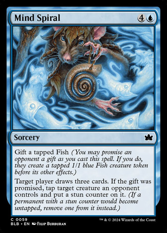 Mind Spiral 59 (Bloomburrow)  - Foil