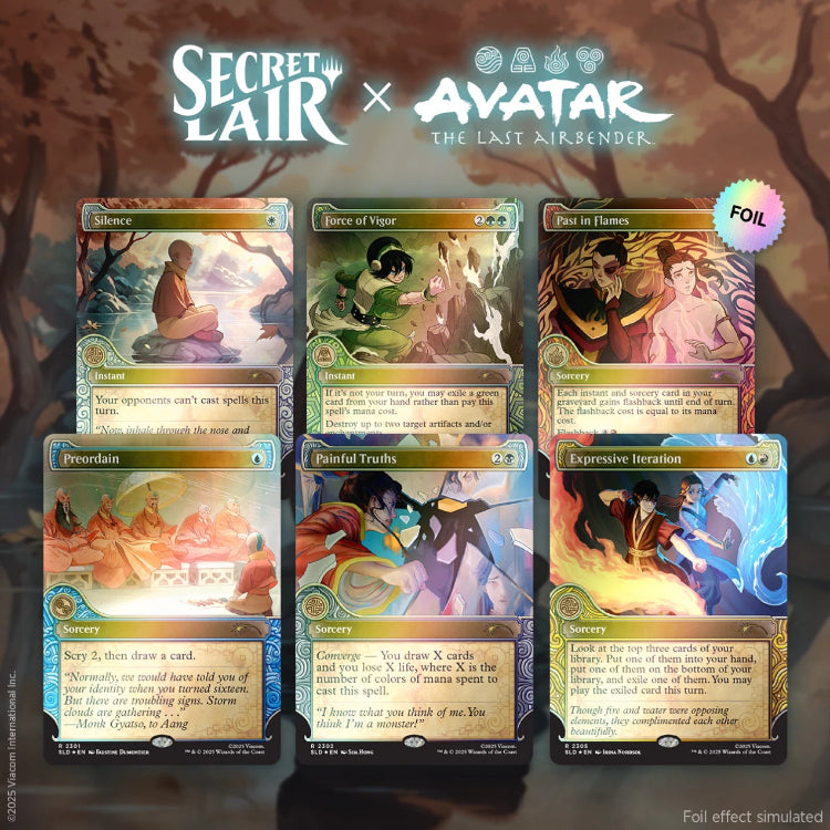 Magic The Gathering Secret Lair: Avatar the Last Airbender One With the Elements [Rainbow Foil Edition]