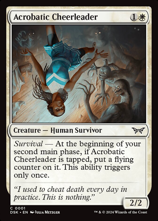 Acrobatic Cheerleader 1 (Duskmourn: House of Horror)  - Foil