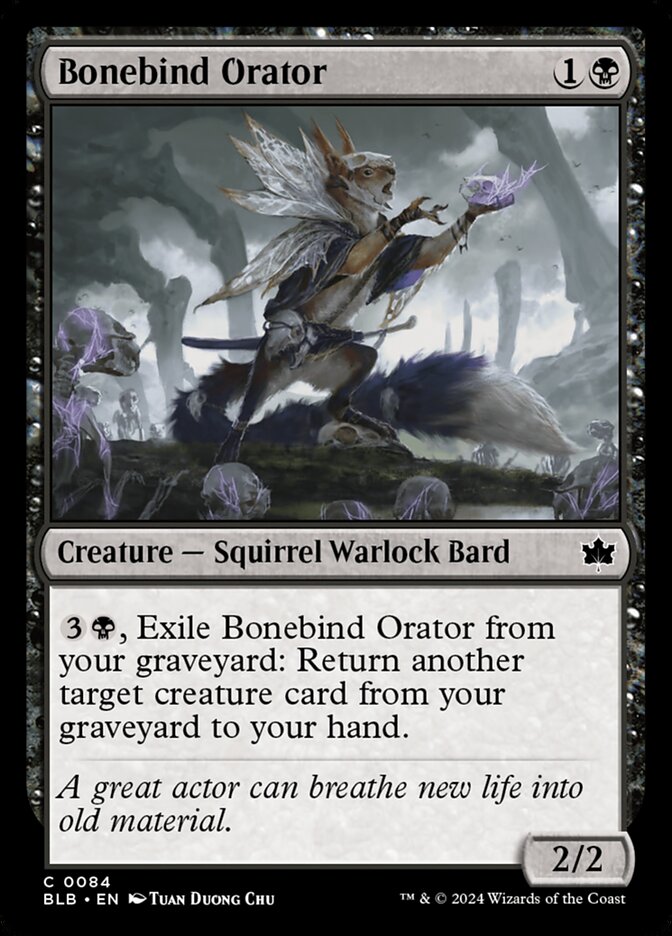 Bonebind Orator 84 (Bloomburrow)  - Foil