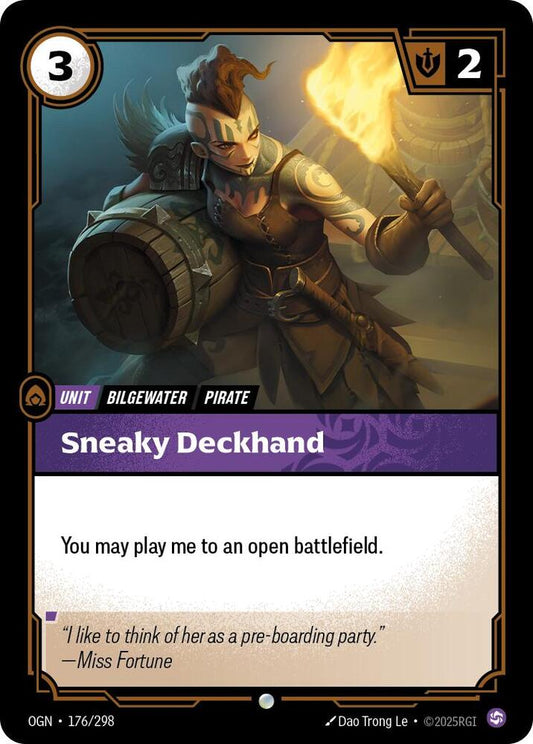 Sneaky Deckhand 176/298 (Origins)  - Foil