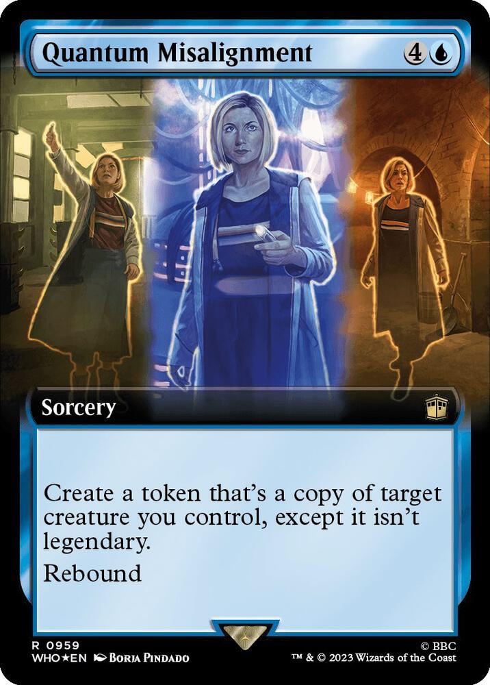 Quantum Misalignment 959/331 (Universes Beyond: Doctor Who)  - Extended Art Surge Foil