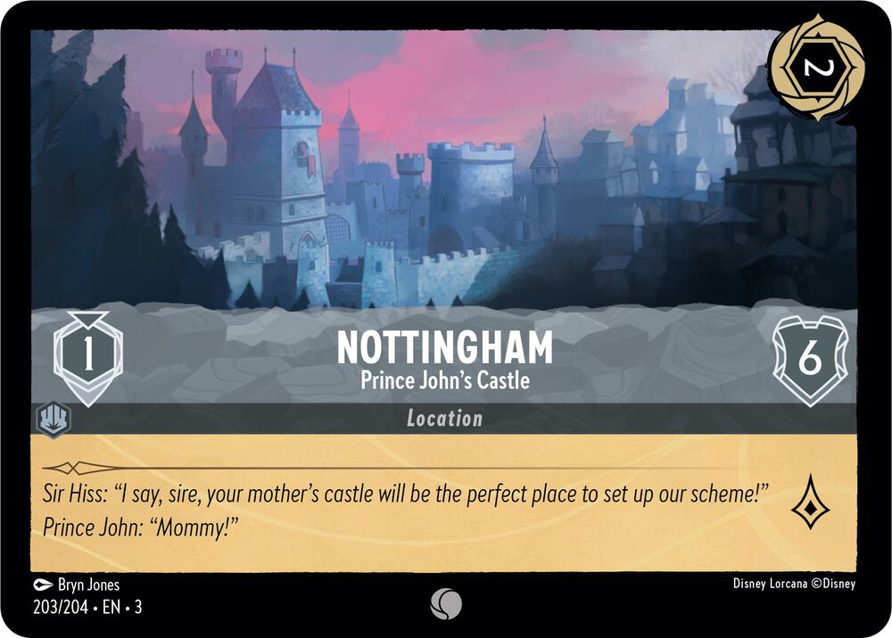 Nottingham Prince Johns Castle (Into the Inklands)  - Cold Foil