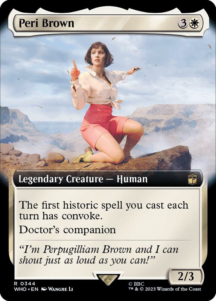 Peri Brown 344/331 (Universes Beyond: Doctor Who)  - Extended Art Foil