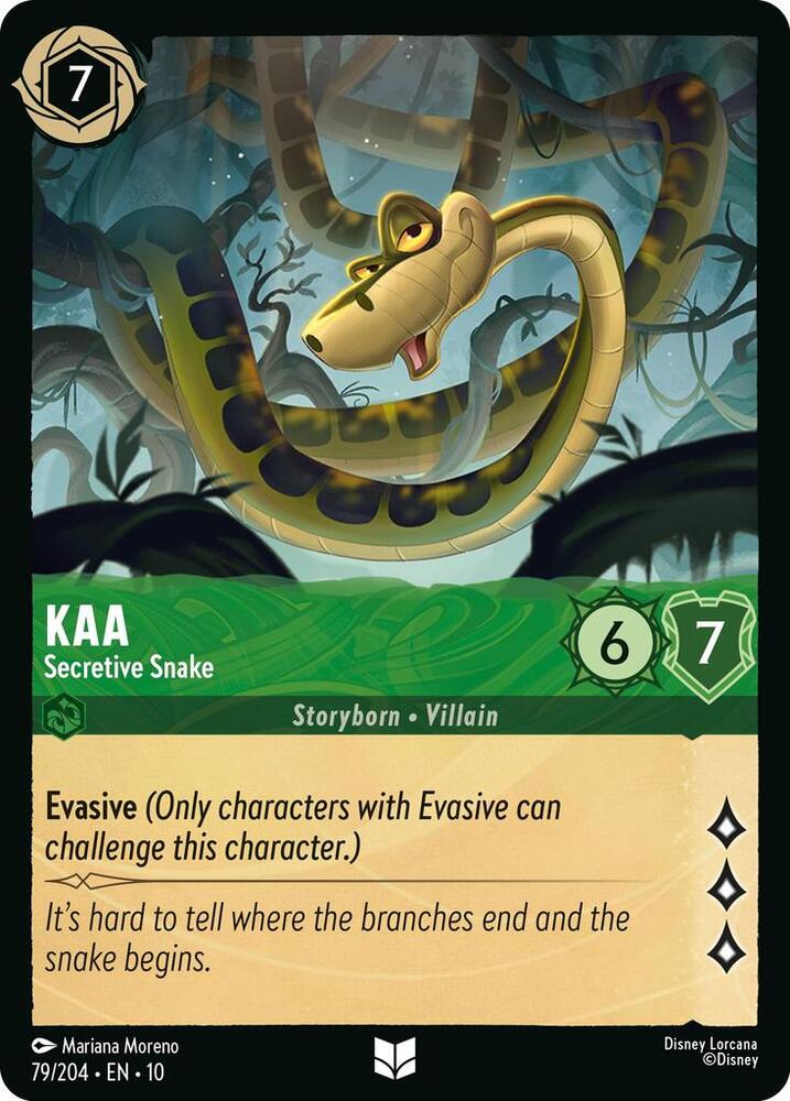 Kaa Secretive Snake (Whispers in the Well)  - Cold Foil