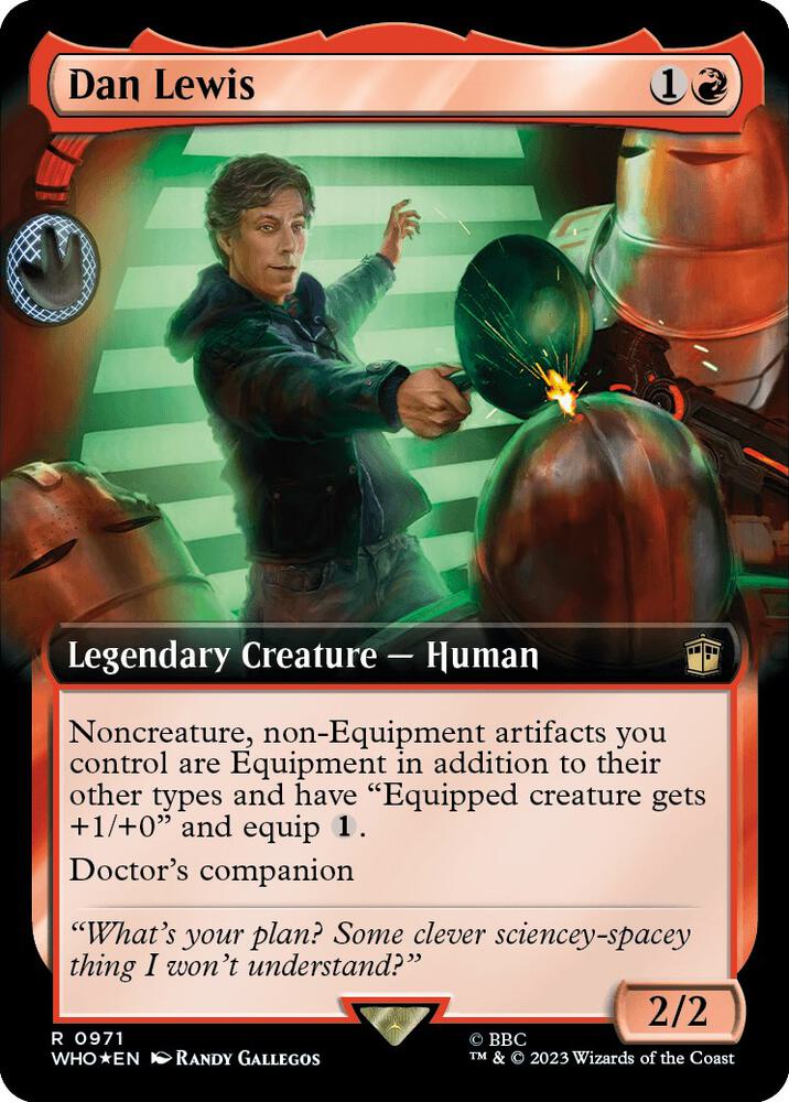Dan Lewis 971/331 (Universes Beyond: Doctor Who)  - Extended Art Surge Foil