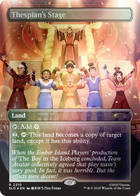 Magic The Gathering Secret Lair: Avatar the Last Airbender Ember Island Players [Rainbow Foil Edition]