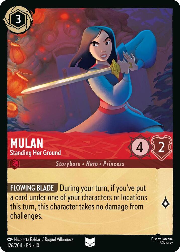 Mulan Standing Her Ground (Whispers in the Well)  - Cold Foil